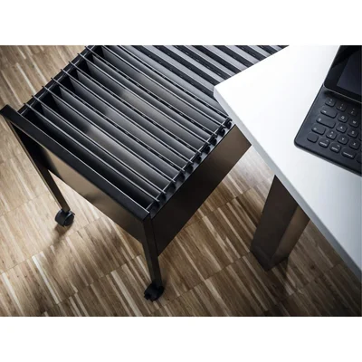Durable Filing Trolley, black
