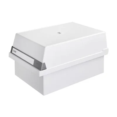 HAN File box for cards, light grey