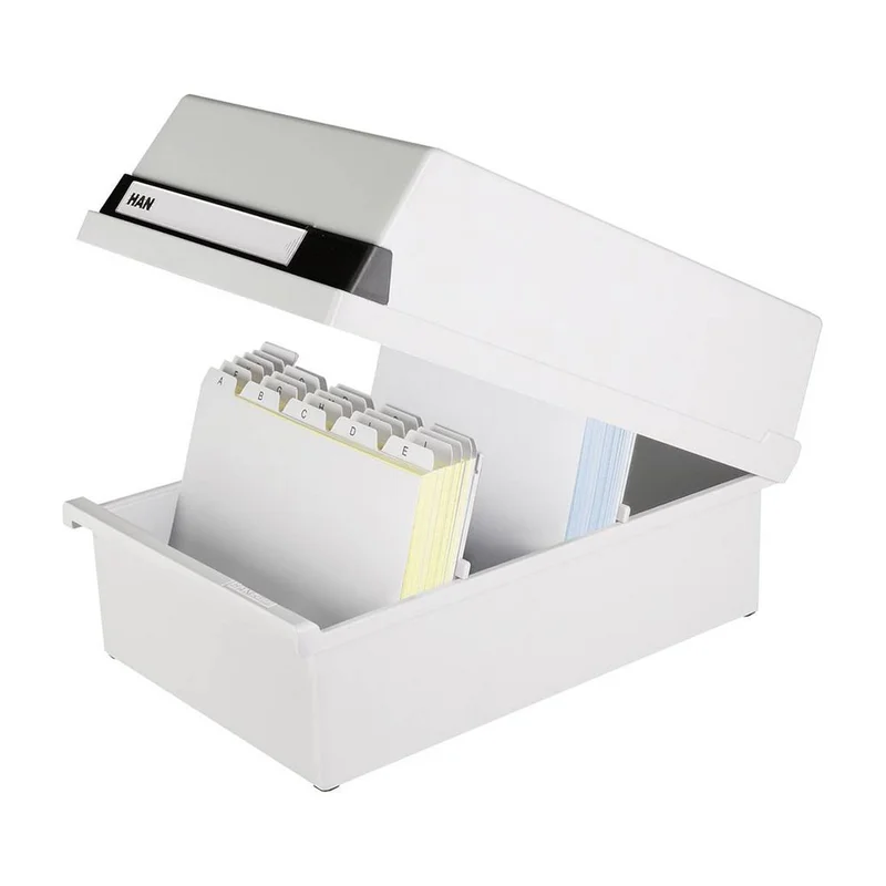 HAN File box for cards, light grey