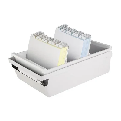 HAN File box for cards, light grey