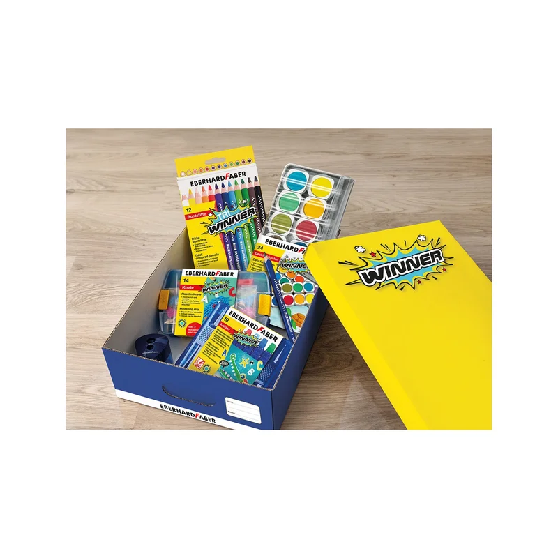 Eberhard Faber Box Winner, with lid, cardboard, for students
