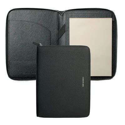 Cerruti 1881 Conference folder Hamilton, A4, black, with writing pad