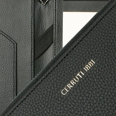 Cerruti 1881 Conference folder Hamilton, A4, black, with writing pad