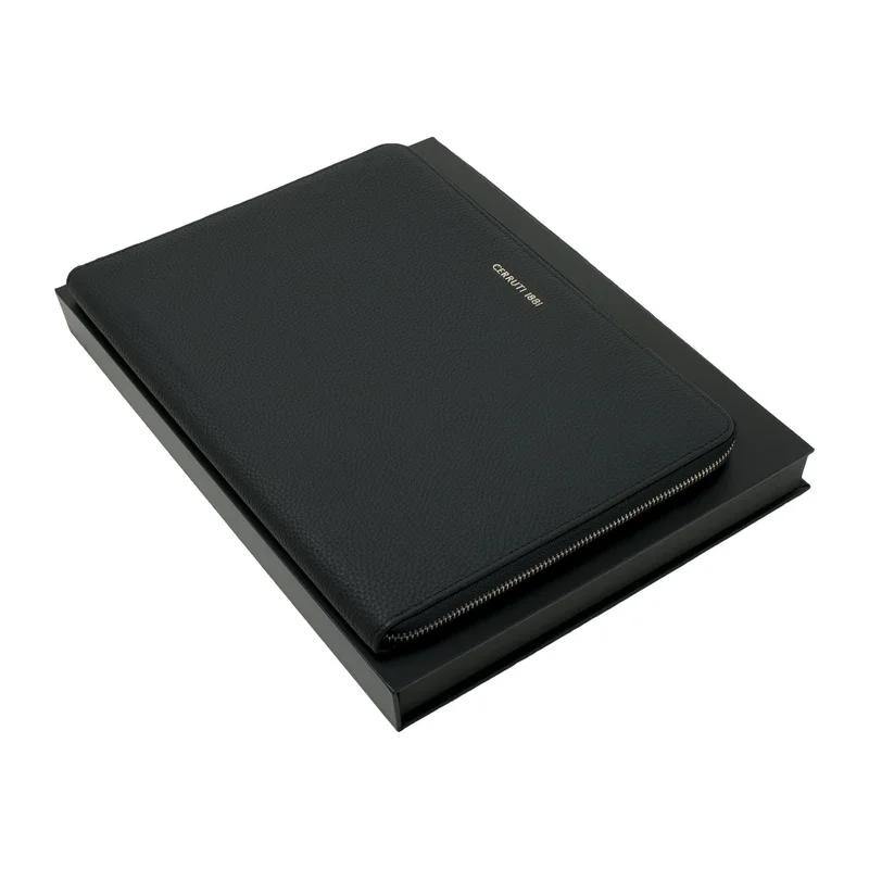 Cerruti 1881 Conference folder Hamilton, A4, black, with writing pad