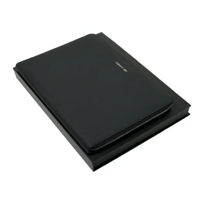 Cerruti 1881 Conference folder Hamilton, A4, black, with writing pad
