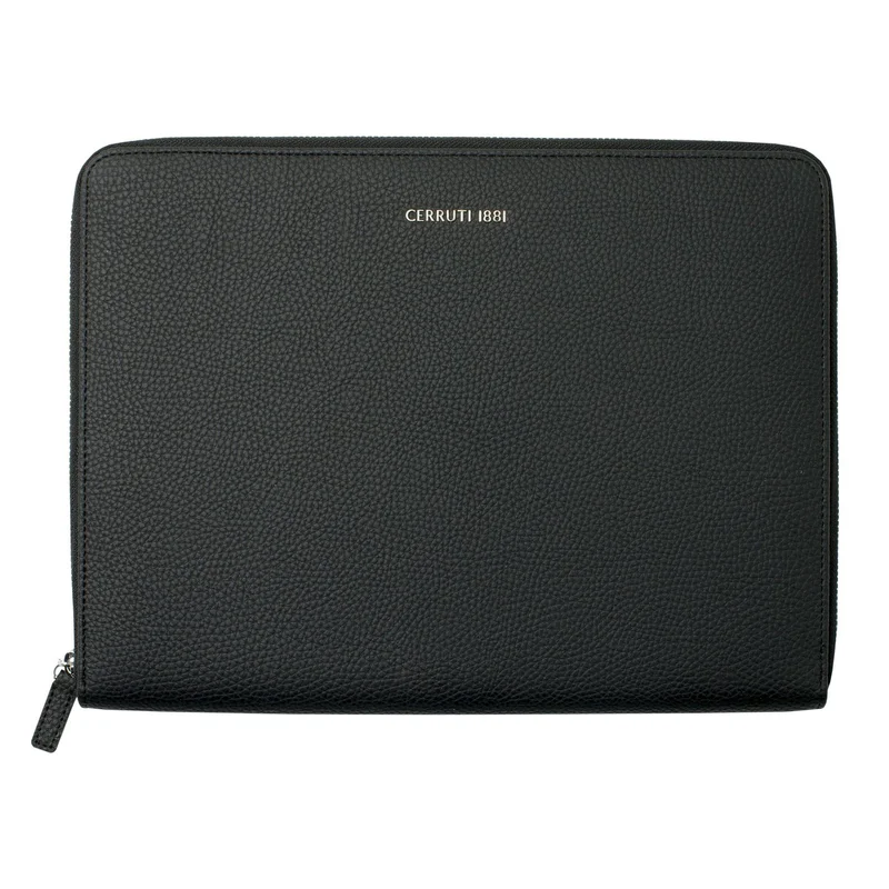 Cerruti 1881 Conference folder Hamilton, A4, black, with writing pad