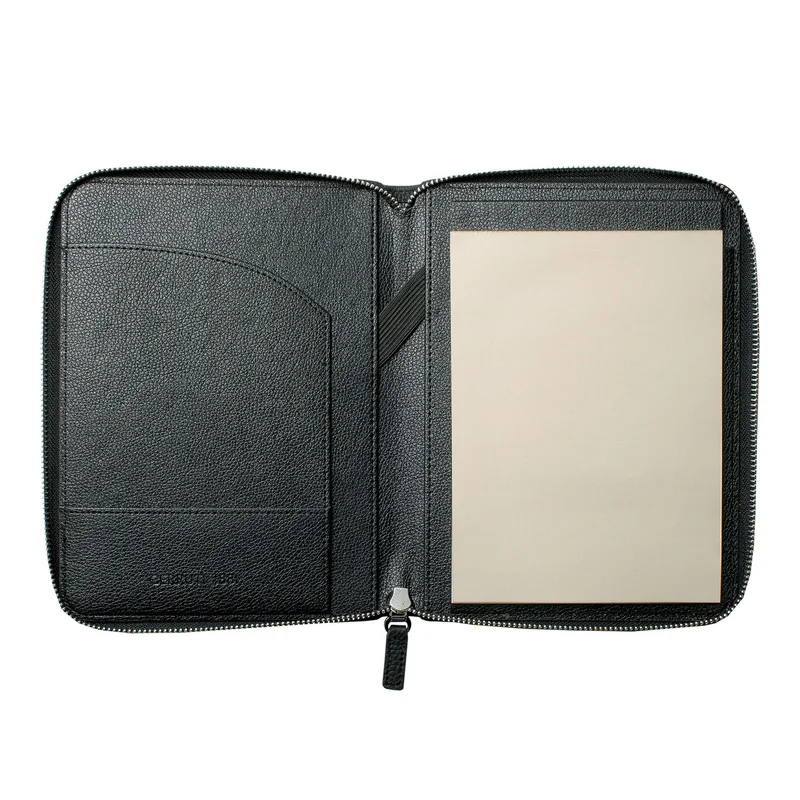 Cerruti 1881 Conference folder Hamilton, A4, black, with writing pad