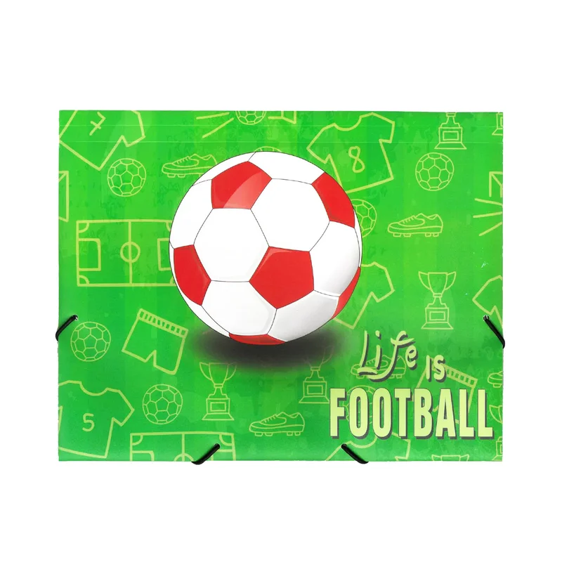 Panta Plast Folder Football Collection, PP, with elastic, 3 flaps, A4
