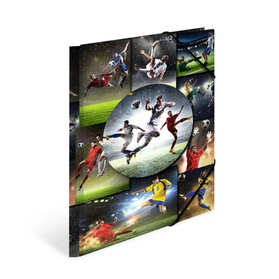 Herma Folder Football, cardboard, with elastic, A4