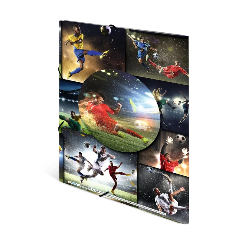Herma Folder Football, cardboard, with elastic, A4