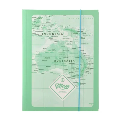 Biro Time Apex 10 Folder, with elastic, A4, 10 mm, green