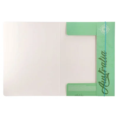 Biro Time Apex 10 Folder, with elastic, A4, 10 mm, green