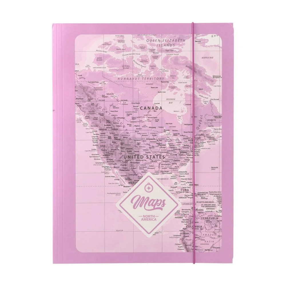 Biro Time Apex 10 Folder, with elastic, A4, 10 mm, pink