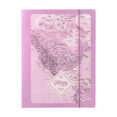 Biro Time Apex 10 Folder, with elastic, A4, 10 mm, pink