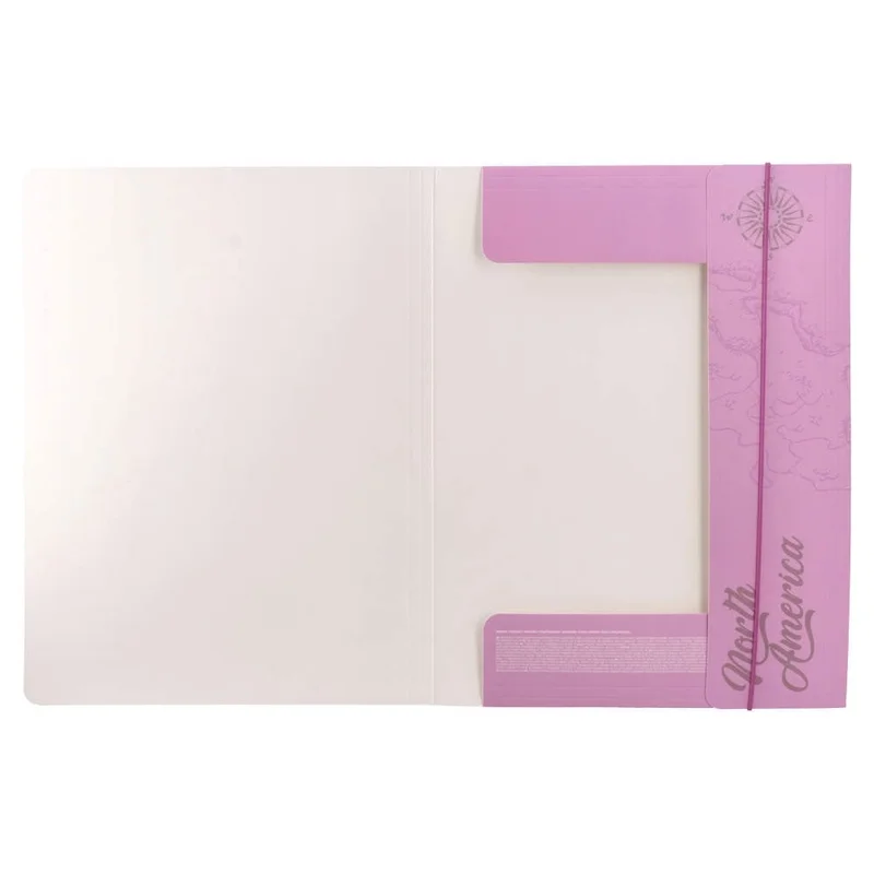Biro Time Apex 10 Folder, with elastic, A4, 10 mm, pink