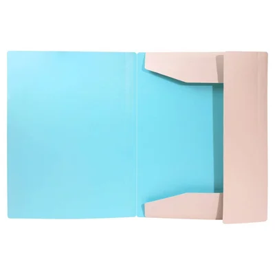 Biro Time Mapp Folder, with elastic, A4, peach