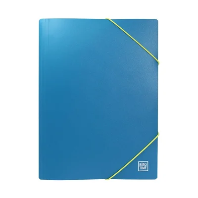 Biro Time Mapp Folder, with elastic, A4, blue