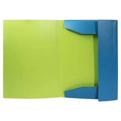 Biro Time Mapp Folder, with elastic, A4, blue