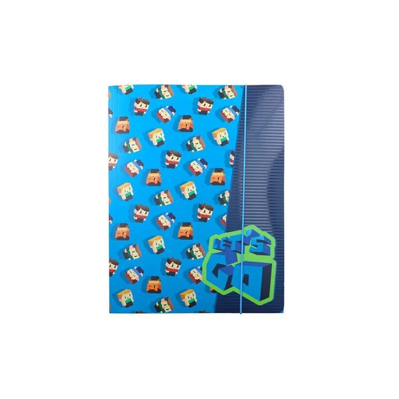 Play Apex 10 Folder, with elastic, for boys, 10 mm, assorted, 1 pc
