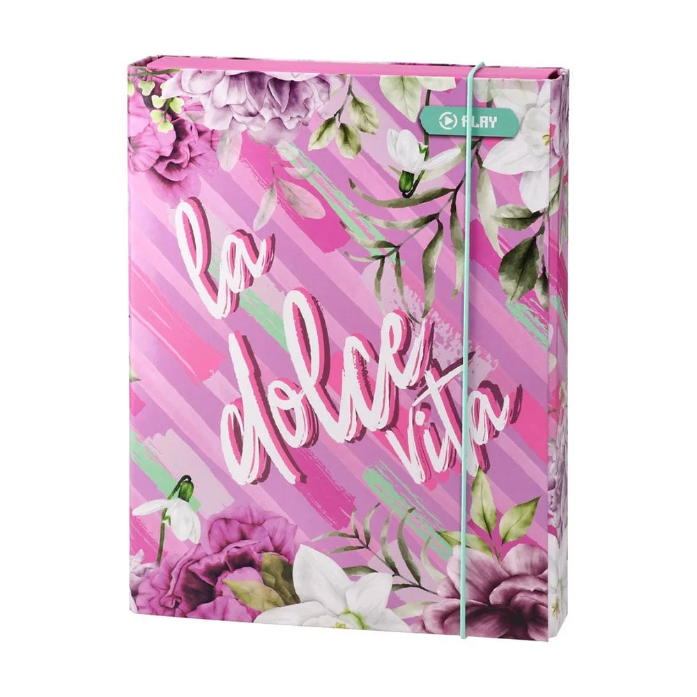 Play Apex 40 Folder, with elastic, for girls, 40 mm, assorted