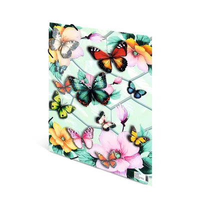 Herma Folder, cardboard, with elastic, A3, butterflies