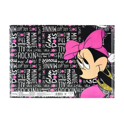 Best Enlo 4 Folder, with snap button, Minnie Mouse, A4