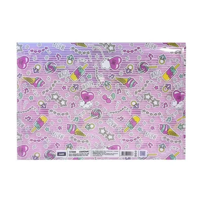 Junior Enlo 4 Folder, with snap button, ice creams, A4