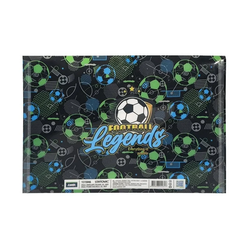 JUNIOR ENLO 5 SNAP BUTTON FOLDER A5 BOYS