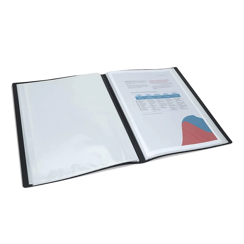 Rapesco Folder Germ-Savvy, PP, 40 pockets, black