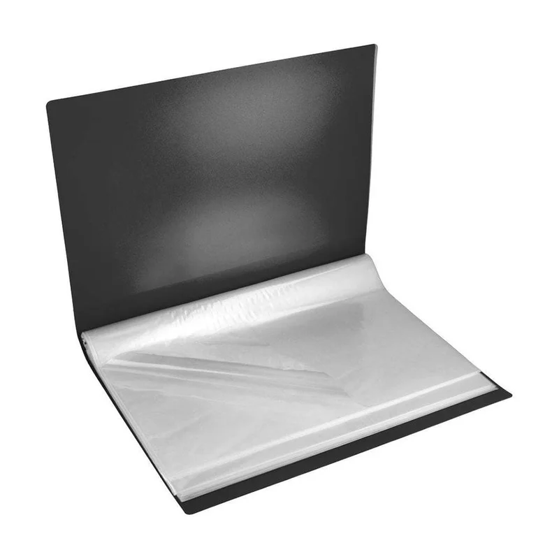 Biro Time Smith Folder, A4, with 60 Pockets, Black