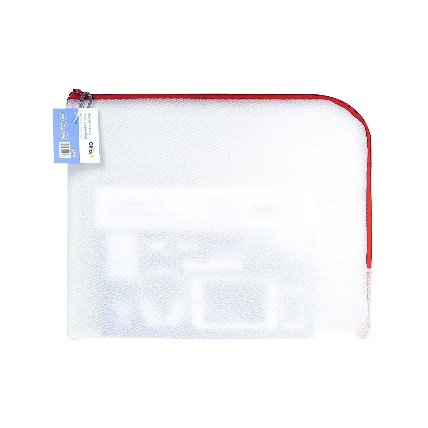 Office 1 Pouch “Versatile”, A4+, with zipper, red