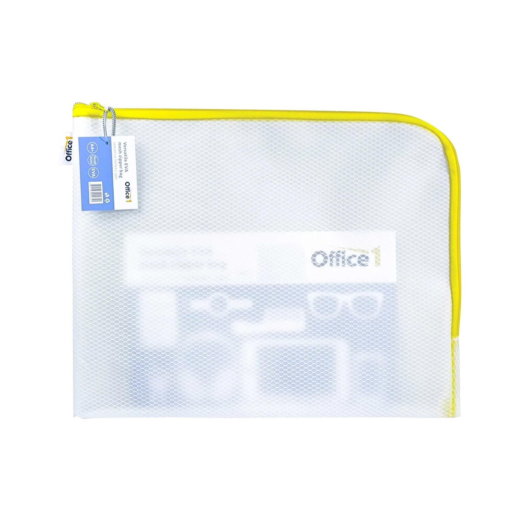Office 1 Folder Versatile, A4+, with Zip, Yellow
