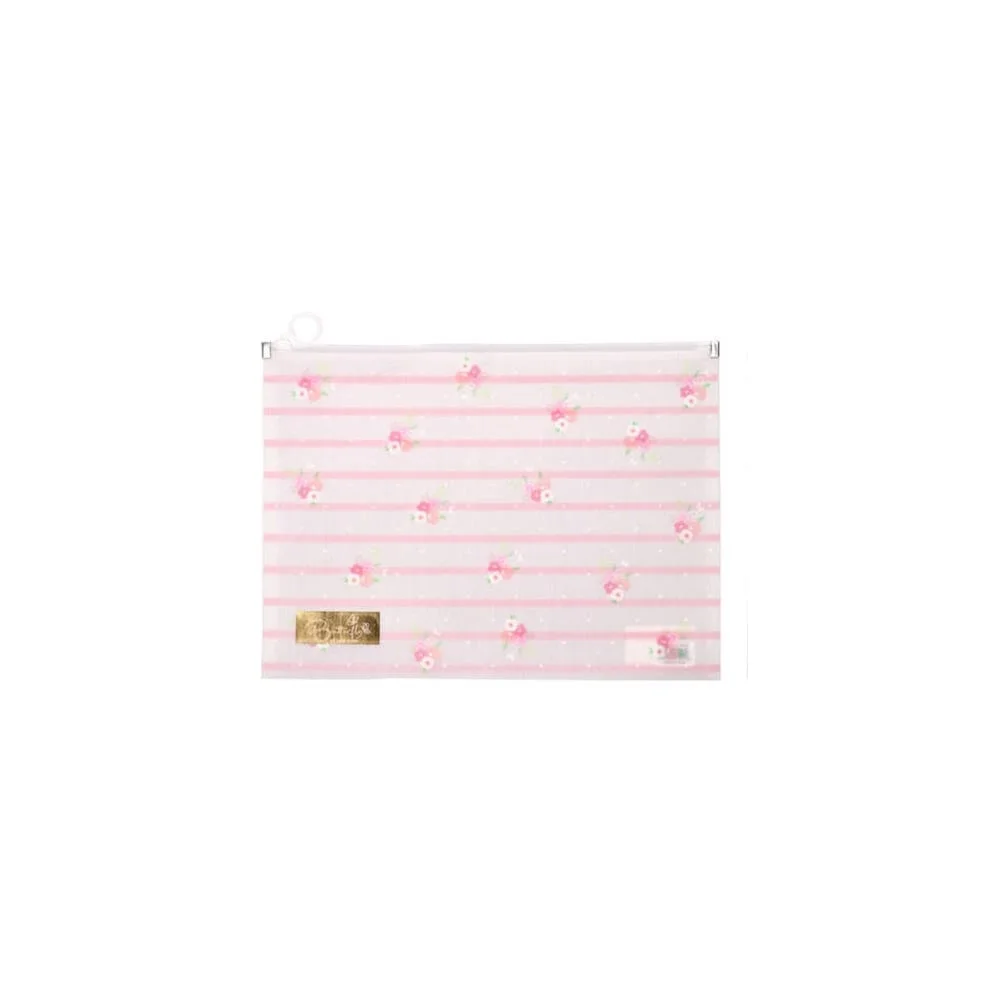 Biro Time Carta Folder, with zipper, with flowers, A4, assorted, 1 pc