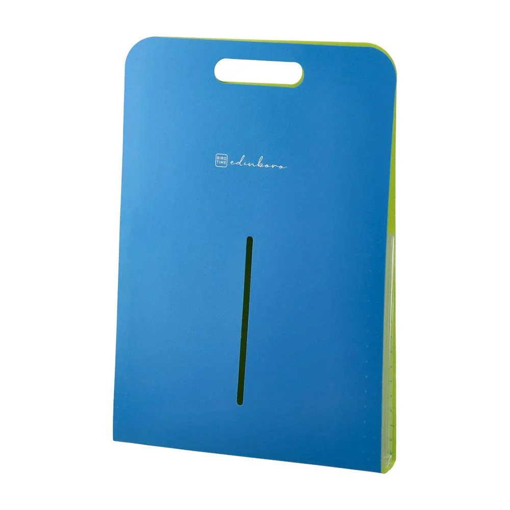 Biro Time Edinboro Expanding File, with 5 dividers, vertical, blue