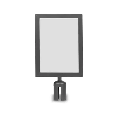 Sign frame for stanchion, A4, black