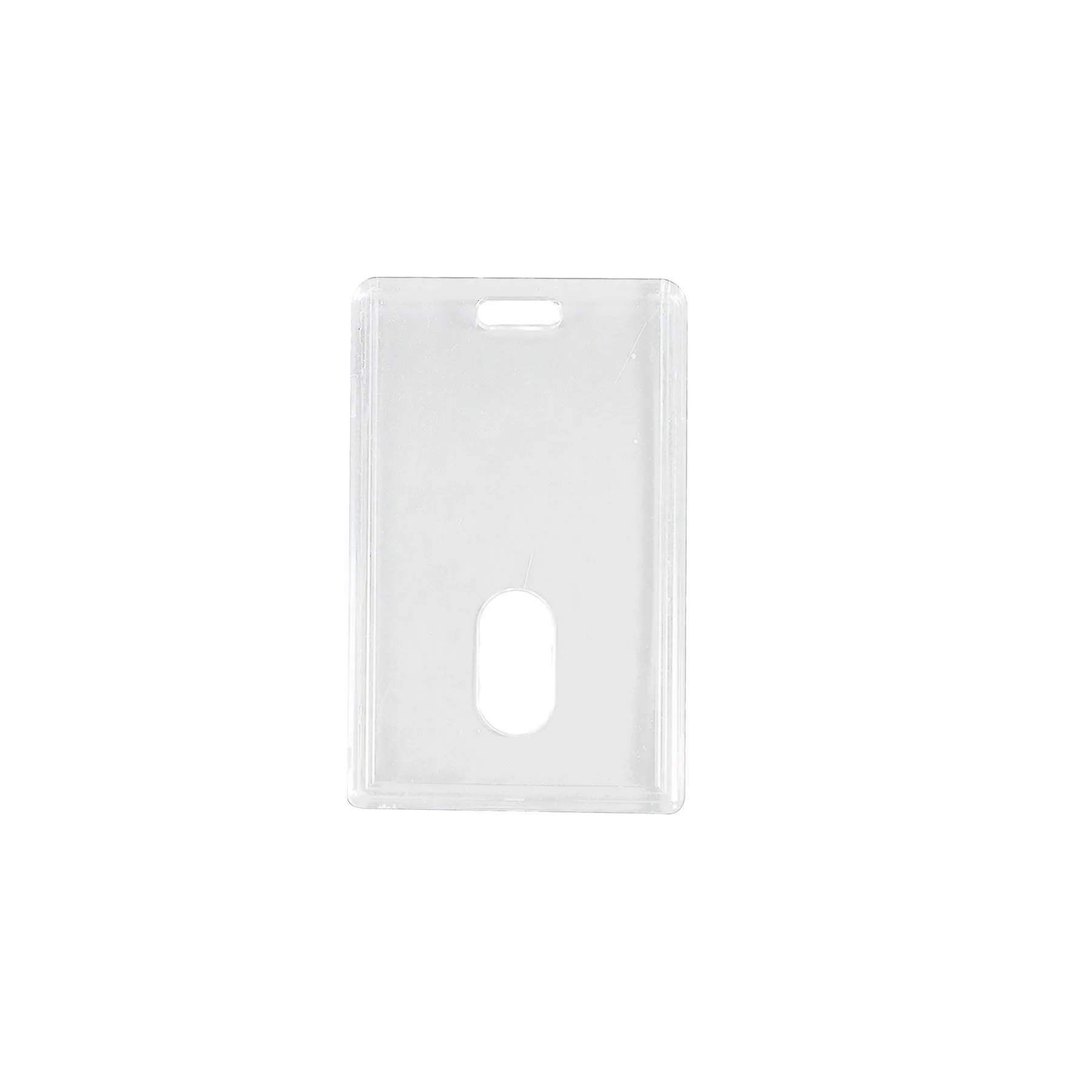 KEJEA Badge, acrylic, vertical, 54 x 85 mm, crystal clear