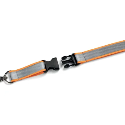 Durable Lanyard Reflective, textile, orange