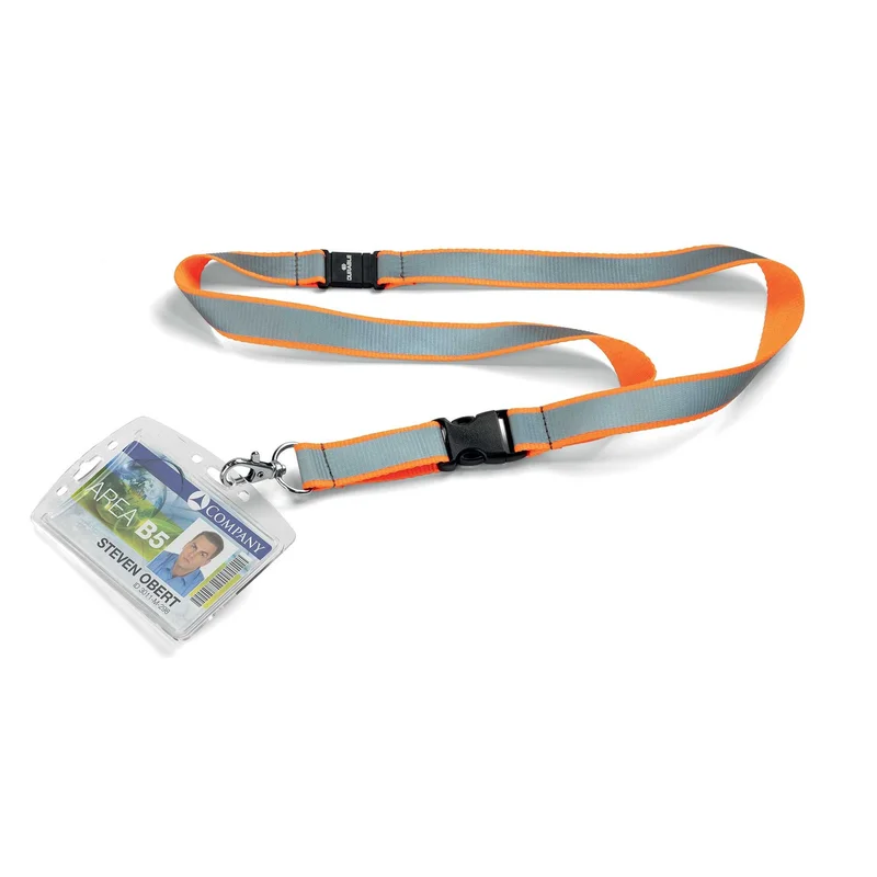 Durable Lanyard Reflective, textile, orange