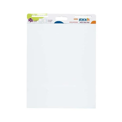 Stick’n Flipchart pad, self-adhesive, 762 x 635 mm, 30 sheets, white
