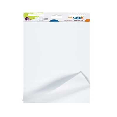 Stick’n Flipchart pad, self-adhesive, 762 x 635 mm, 30 sheets, white