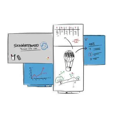Rocada Whiteboard Skin, magnetic, 75 x 115 cm