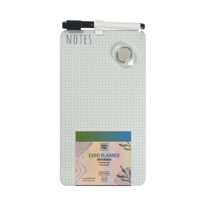 Biro Time Planner Board, with marker, 14 x 25 cm, assorted
