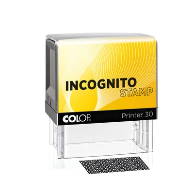 Colop Stamp Incognito Printer 30, rectangular, 18 x 47 mm, black