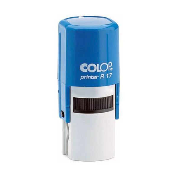 Colop Stamp R17, round, 17 mm, blue