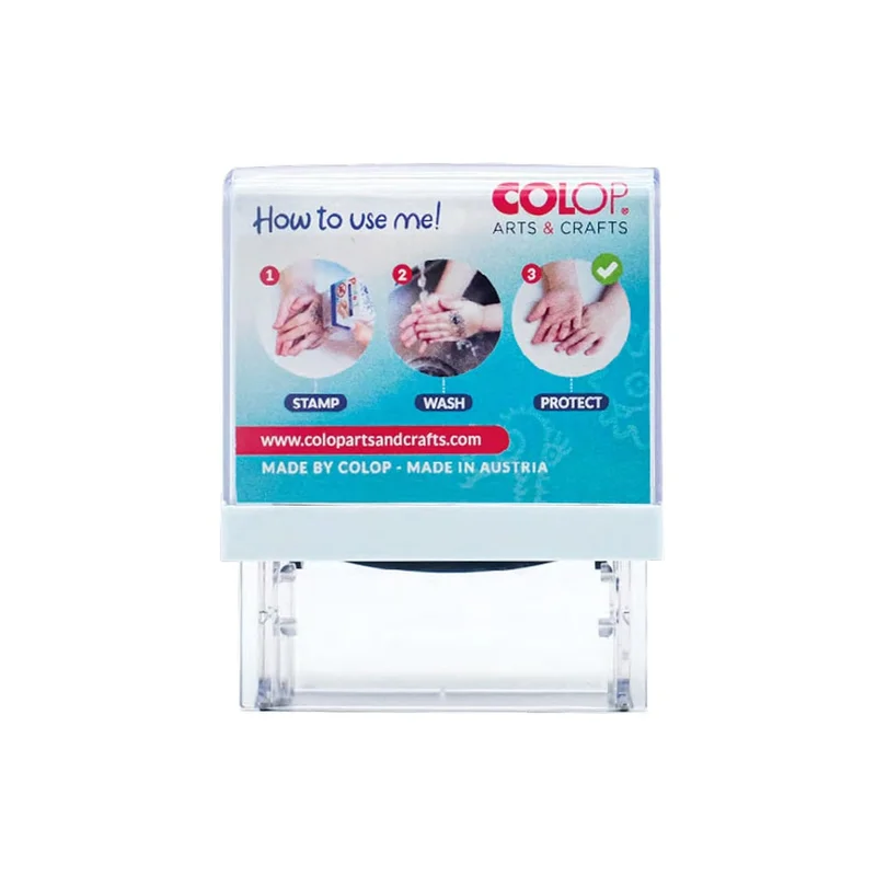 Colop Stamp Microban Printer 20 Protect Kids, rectangular, black