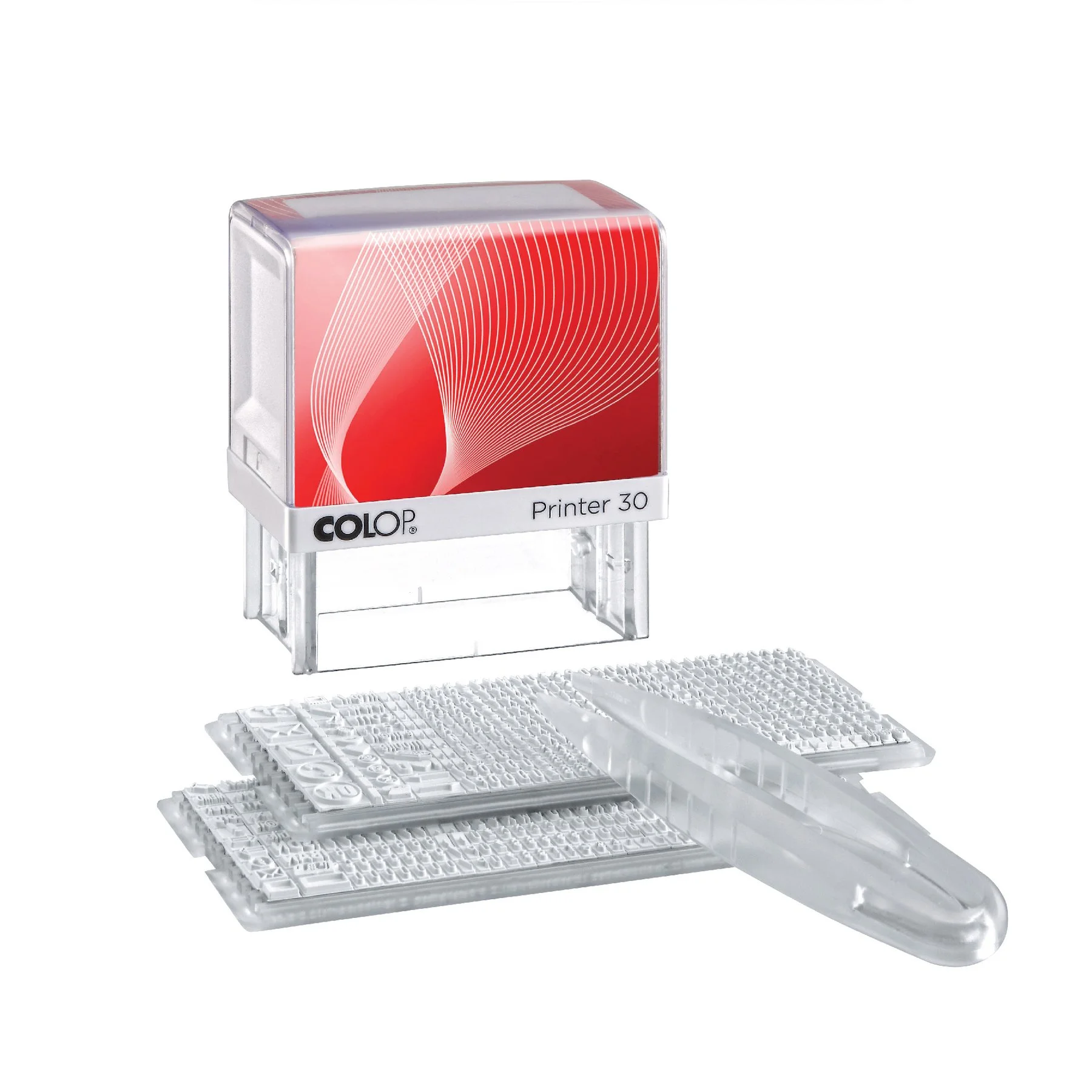 Colop Stamp Printer 30/1 Set, self-inking, with Latin letters