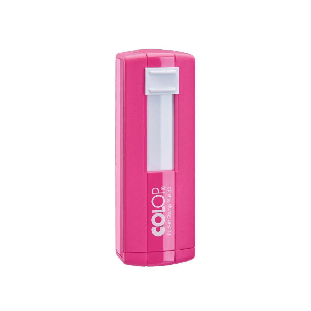 Colop Stamp PSP 40, pocket, 58 x 22 mm, pink-blue