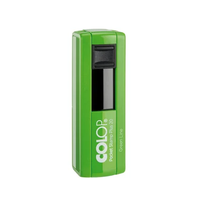 Colop Stamp Pocket Stamp Plus 20, pocket, 14 x 38 mm, light green
