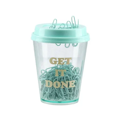 Кламери Biro Time Lolite, в чаша, мента, 150 броя