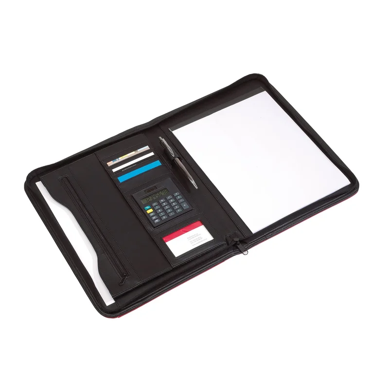 TOPS Conference Folder Gentle, A4, with calculator, red